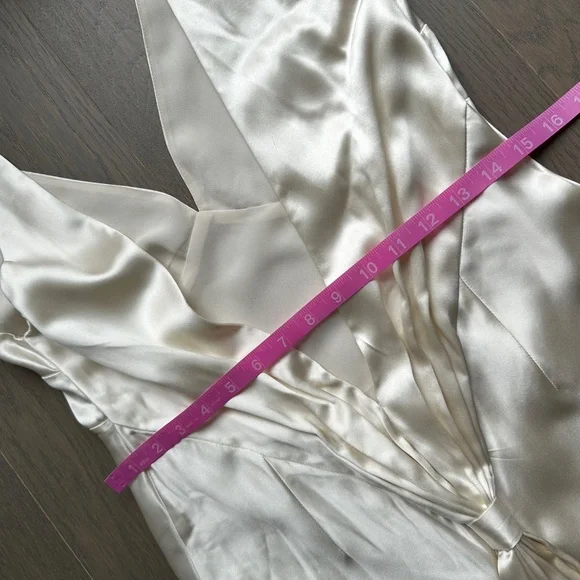 Reformation Margot Wedding Dress Gown Silk Satin Ivory Mermaid Train With Tags 6 - Picture 13 of 13